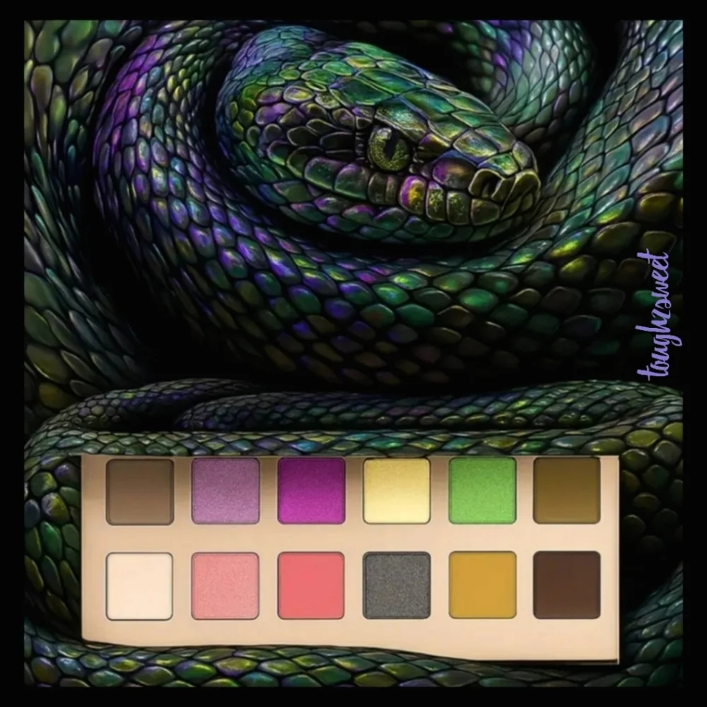 🆕️LIMITED EDITION 12 COLOR SERPENT HIGHLY PIGMENTED Y2K EYESHADOW PALETTE